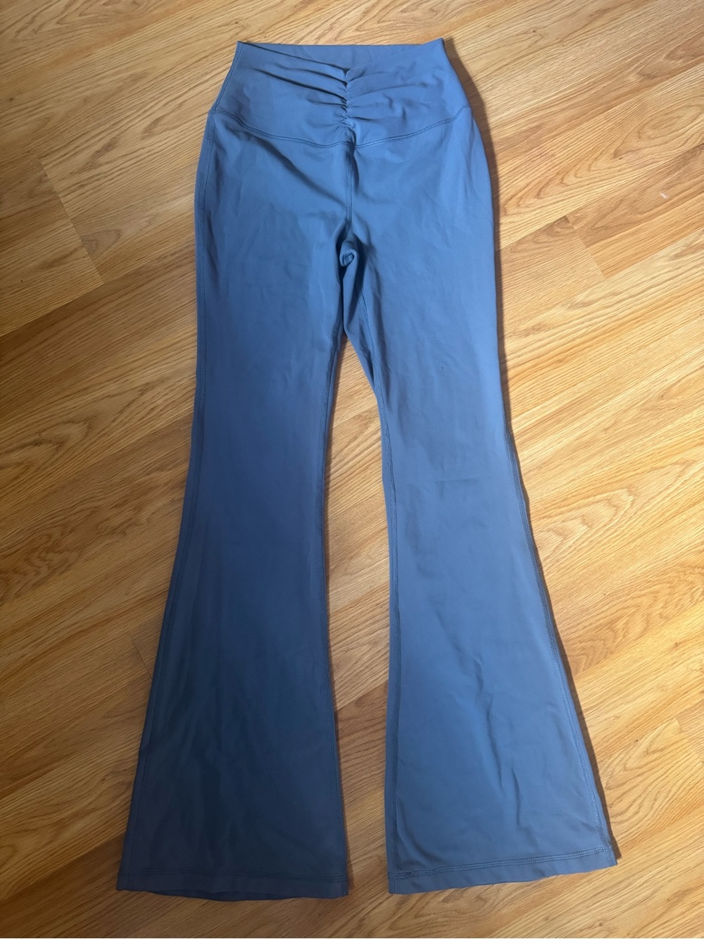 Yogalicious Women’s Ruched Waist Flare Athletic Pants